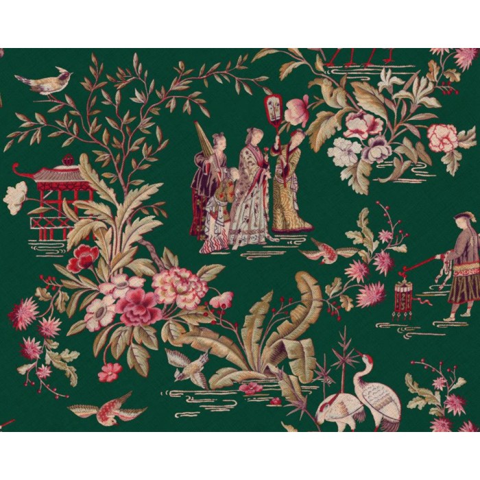 PAPEL PINTADO COORDONNE FORBIDDEN TANG WALK EMERAL