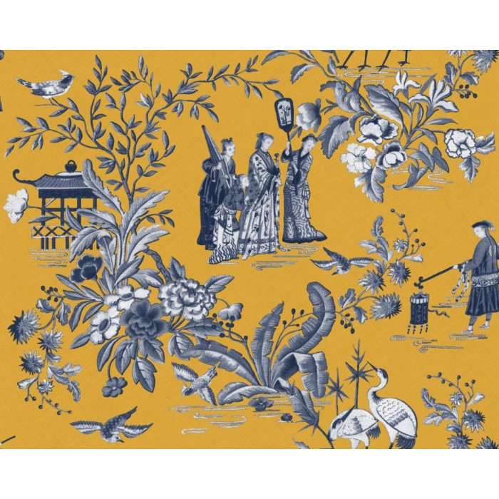 PAPEL PINTADO COORDONNE FORBIDDEN TANG WALK AMBER