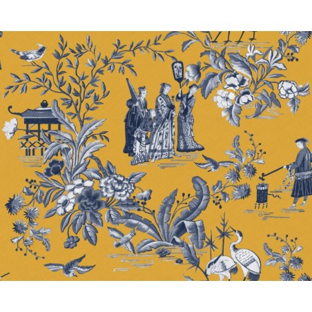 PAPEL PINTADO COORDONNE FORBIDDEN TANG WALK AMBER