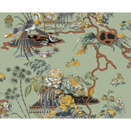 PAPEL PINTADO COORDONNE FORBIDDEN SACRED JADE