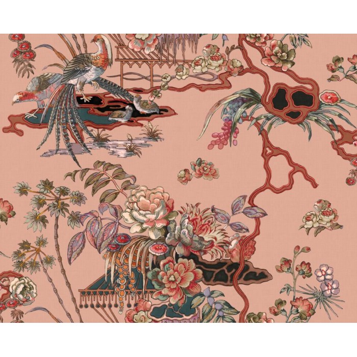 PAPEL PINTADO COORDONNE FORBIDDEN SACRED ROSE