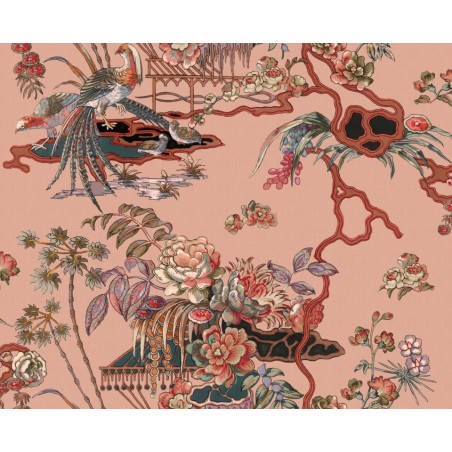 PAPEL PINTADO COORDONNE FORBIDDEN SACRED ROSE