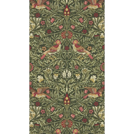 PAPEL PINTADO MORRIS EMERY WALKER´S BIRD VER/ROJ