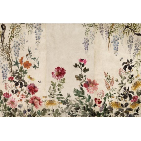 MURAL COORDONNE FORBIDDEN SPRING FESTIVAL PAPYRUS 