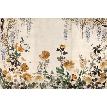 MURAL COORDONNE FORBIDDEN SPRING FESTIVAL AMBER