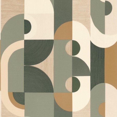 PAPEL PINTADO CASAMANCE MOUVEMENTS VASSILY VERDES