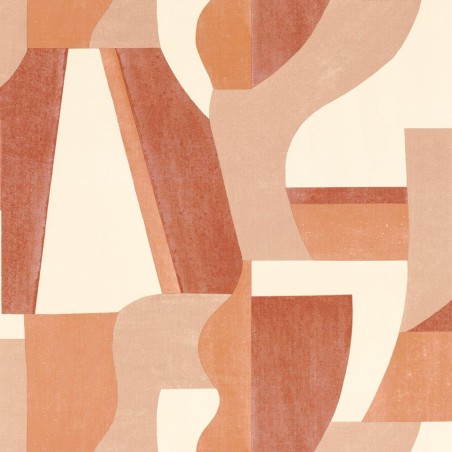 PAPEL PINTADO CASAMANCE MOUVEMENTS GINO NAR/TEJA