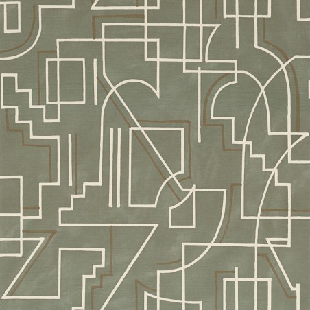 PAPEL PINTADO CASAMANCE MOUVEMENTS ALEXANDER VERDE