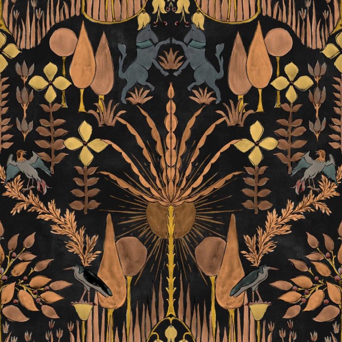 PAPEL PINTADO COORDONNE BERBER OASIS VILLA NIGHT