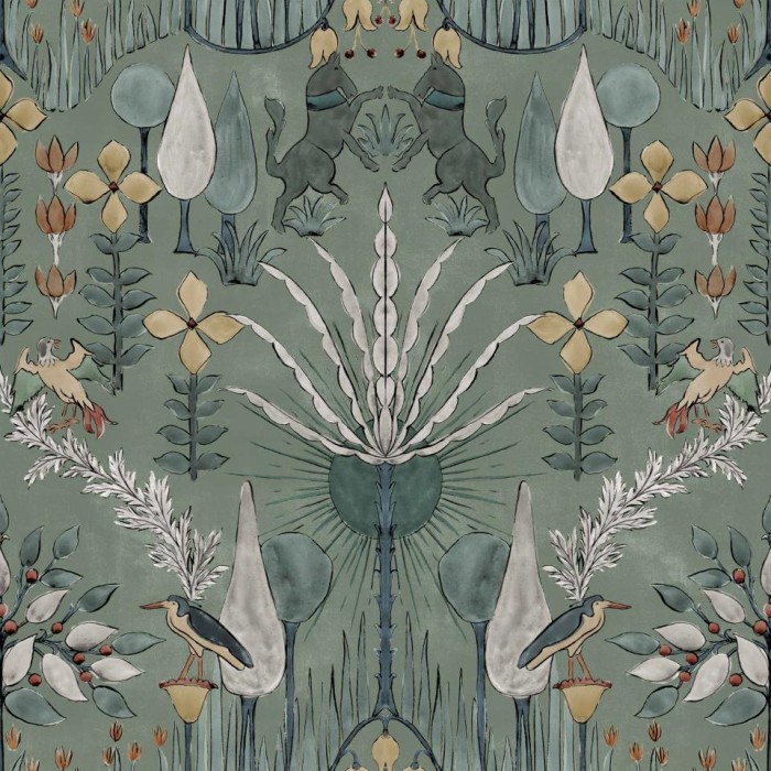PAPEL PINTADO COORDONNE BERBER OASIS VILLA CELADON