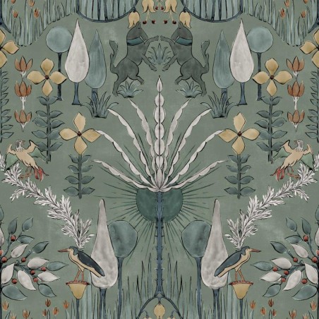 PAPEL PINTADO COORDONNE BERBER OASIS VILLA CELADON