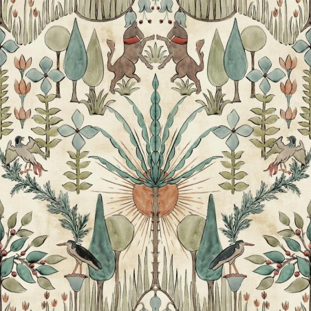 PAPEL PINTADO COORDONNE BERBER OASIS VILLA EMERALD