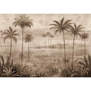 MURAL COORDONNE BERBER DRAA PALMS BONE