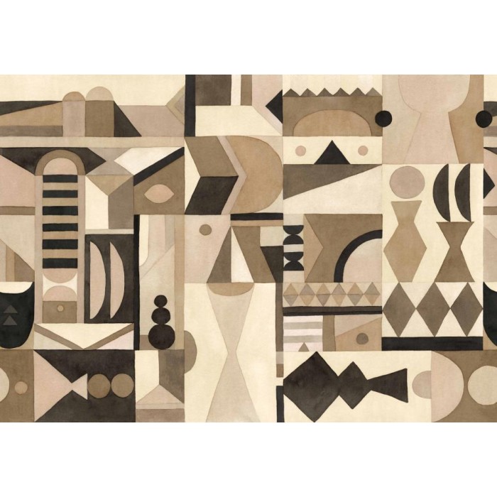 MURAL COORDONNE BERBER AMASIGHT POTTERY SAND