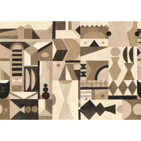 MURAL COORDONNE BERBER AMASIGHT POTTERY SAND