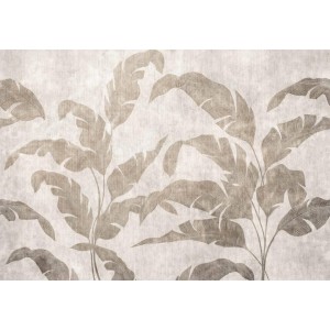 MURAL COORDONNE BERBER LEAVES SHADOW STONE