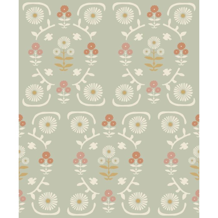 PAPEL PINTADO BORAS NORDIC FOLK ISOLDE MANZANA