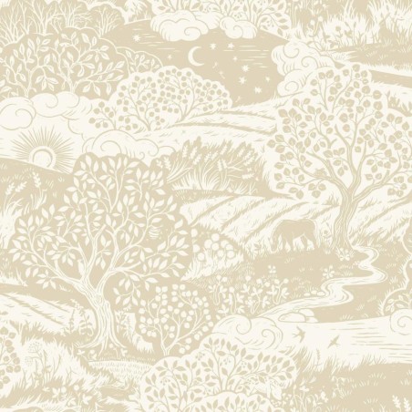 PAPEL PINTADO BORAS NORDIC FOLK SOLANGEN BEIGE