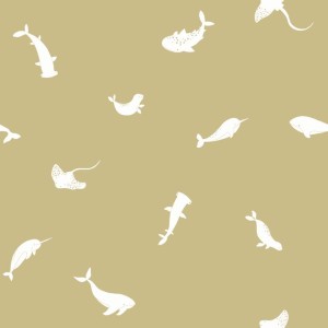 PAPEL PINTADO CASADECO ONCE UPON POETIC SEA OCRE