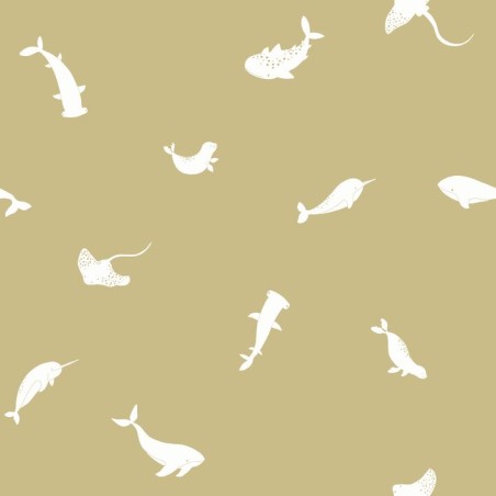 PAPEL PINTADO CASADECO ONCE UPON POETIC SEA OCRE