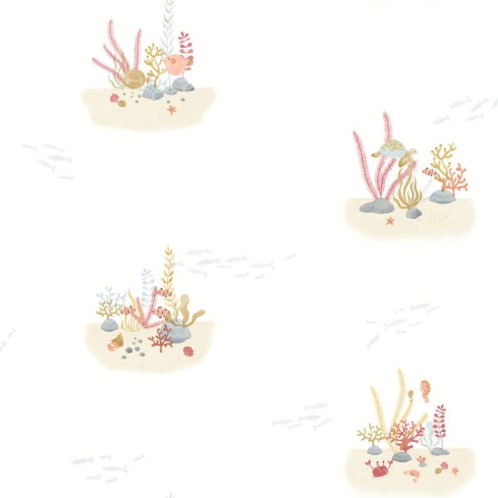 PAPEL PINTADO CASADECO ONCE UPON CORAL FREEF ROSA