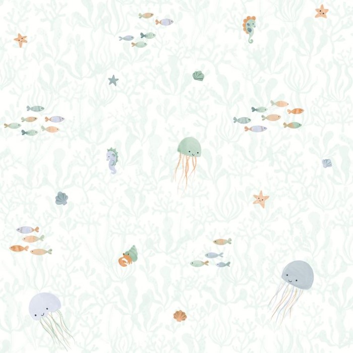 PAPEL PINTADO CASADECO ONCE UPON COMPANIONS MINT