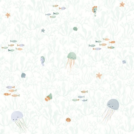 PAPEL PINTADO CASADECO ONCE UPON COMPANIONS MINT