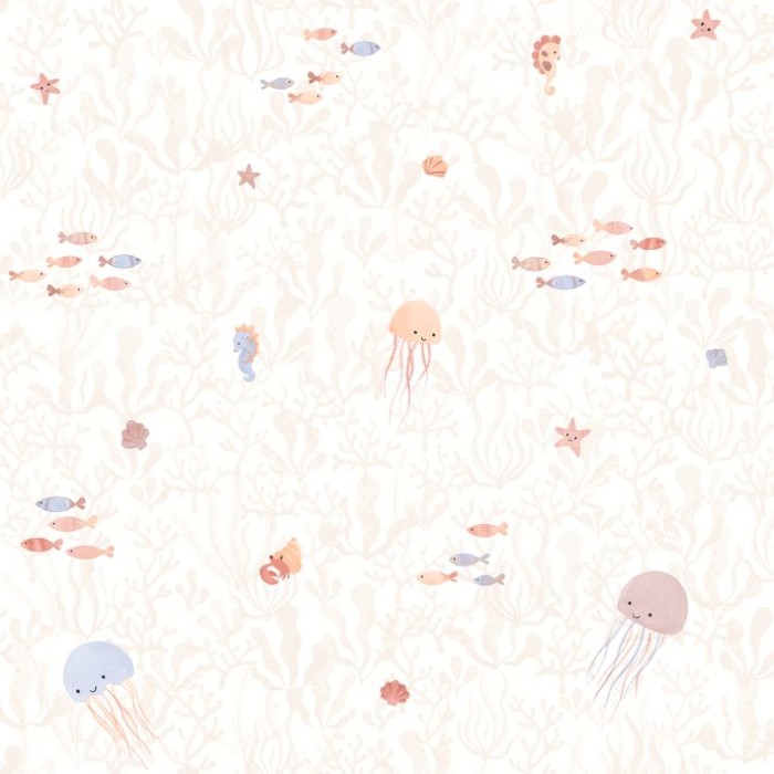 PAPEL PINTADO CASADECO ONCE UPON COMPANIONS ROSA