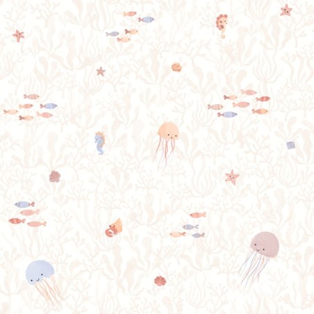 PAPEL PINTADO CASADECO ONCE UPON COMPANIONS ROSA