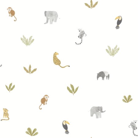 PAPEL PINTADO CASADECO ONCE UPON COMPANIONS VERDE