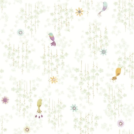 PAPEL PINTADO CASADECO ONCE UPON TROPICAL BIRDS VE