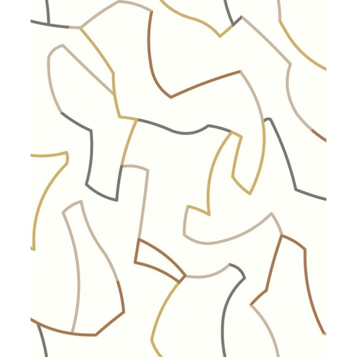 PAPEL PINTADO CASADECO COLOR GAME MAZE BL/DOR/MA