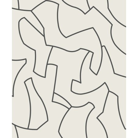 PAPEL PINTADO CASADECO COLOR GAME MAZE BE/NEG