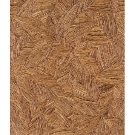 MURAL CASELIO RELIEFS WOOD LEAVES S MARRONES