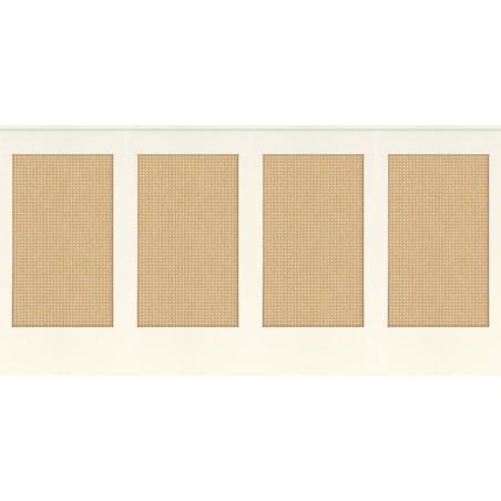 ZÓCALO CASELIO RELIEFS CANEWORK BASE S BLANCO