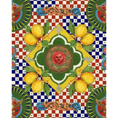 PAPEL PINTADO GANCEDO LA DOLCE VITA AMALFI MULTICO