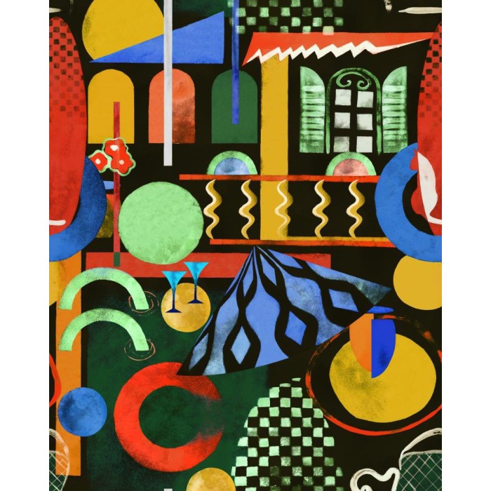 PAPEL PINTADO GANCEDO LA DOLCE VITA VERANDA ANTRAC