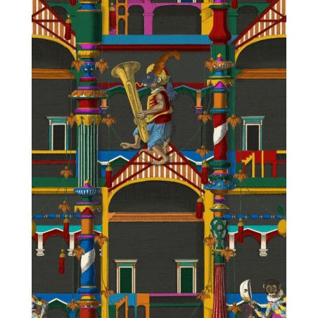 PAPEL PINTADO GANCEDO LA DOLCE VITA EL CIRCO DARK 