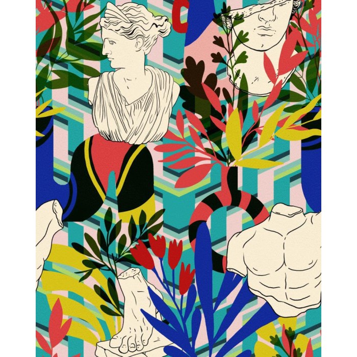 PAPEL PINTADO GANCEDO LA DOLCE VITA STATUARIO BLU