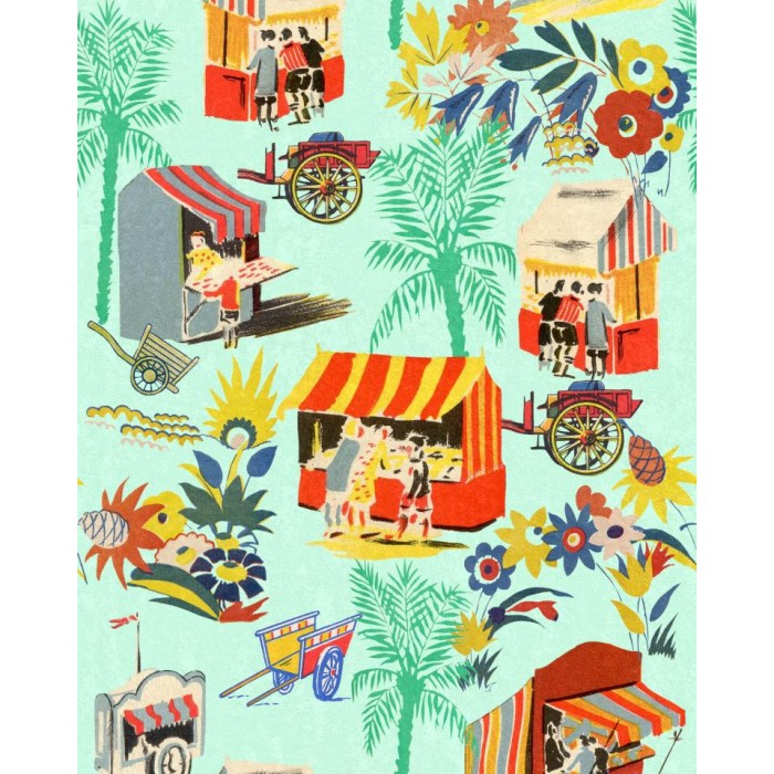 PAPEL PINTADO GANCEDO LA DOLCE VITA CARRETTO AZZUR