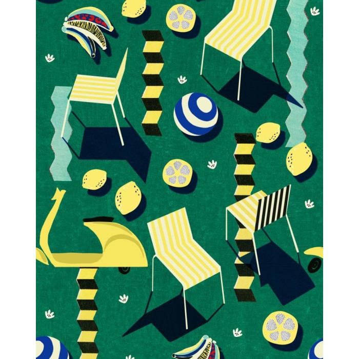 PAPEL PINTADO GANCEDO LA DOLCE VITA MOTO BELLO GRE