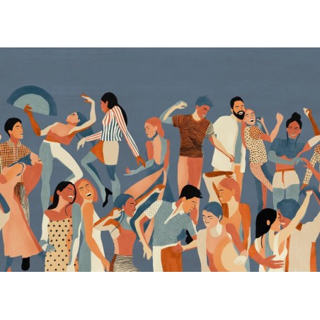 MURAL TRES TINTAS SOLERA VERBENA BLUE