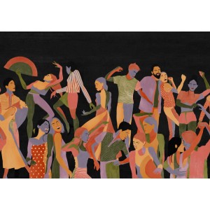 MURAL TRES TINTAS SOLERA VERBENA BLACK