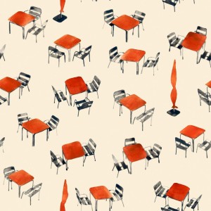 PAPEL PINTADO TRES TINTAS SOLERA TERRACEO BEIGE