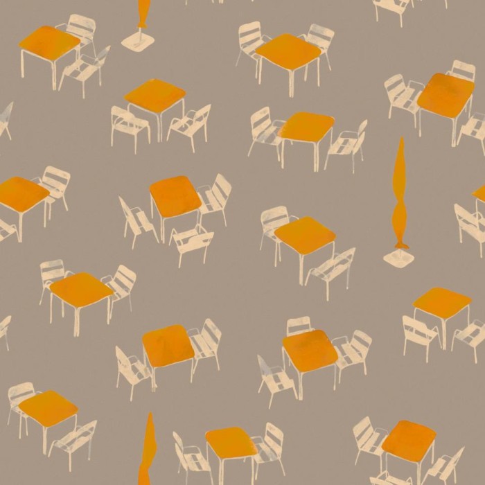 PAPEL PINTADO TRES TINTAS SOLERA TERRACEO GREY