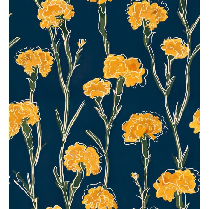 PAPEL PINTADO TRES TINTAS SOLERA CLAVELITOS MAZARI