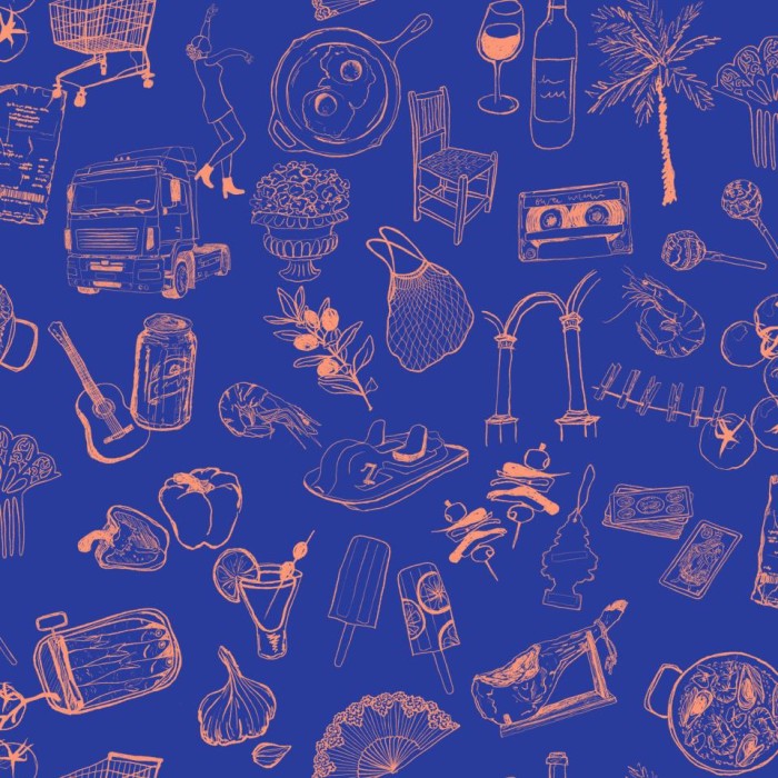 PAPEL PINTADO TRES TINTAS SOLERA SOUVENIRS SCARLET