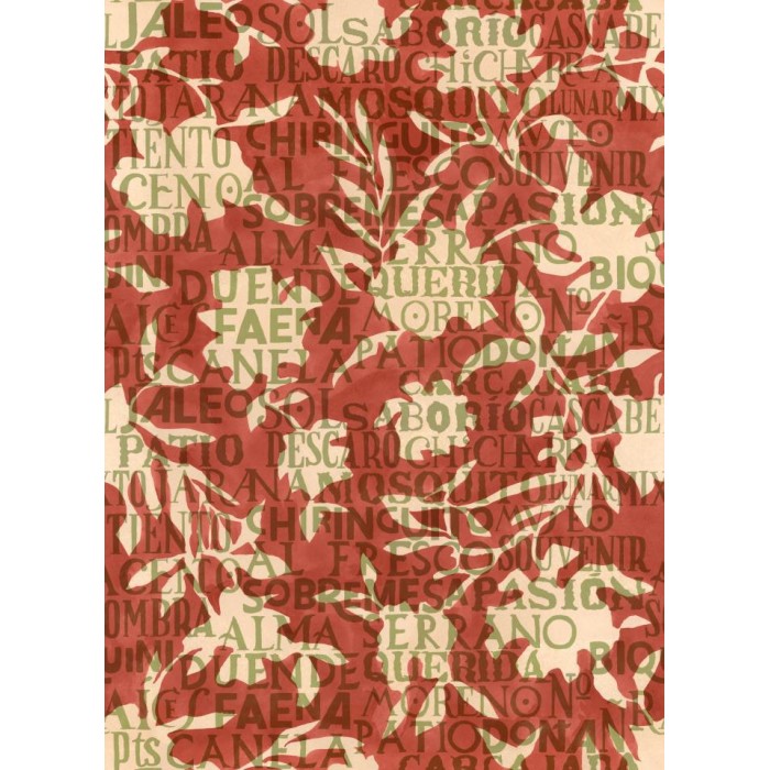 PAPEL PINTADO TRES TINTAS SOLERA JALEO RED