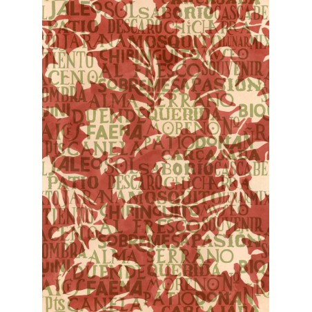 PAPEL PINTADO TRES TINTAS SOLERA JALEO RED