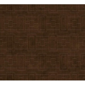PAPEL PINTADO COORDONNE LATTICE FRETWORK CHOCOLATE